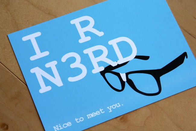 Postcard - I R N3RD - Wayfarer Glasses