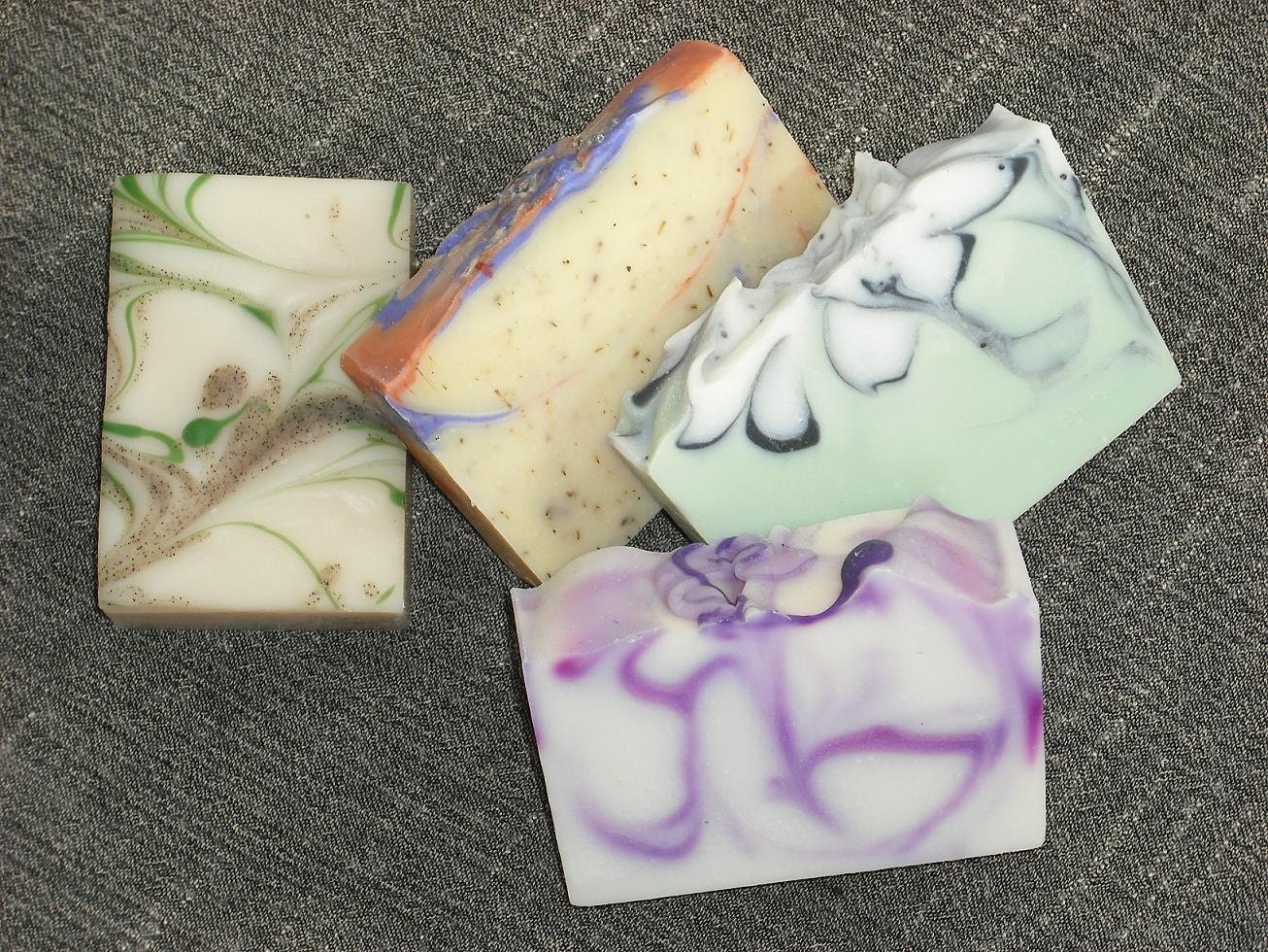 4  Soaps for 17 DOLLARS-Artisan Soap-Cold Process Handmade Soap