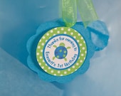 Under the Sea Theme Favor Tags, Fish and Sea Birthday Party Decorations in Blue and Green (12) Il_170x135