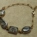 Tourmalinated Quartz and Gold Fill Quartet Bracelet