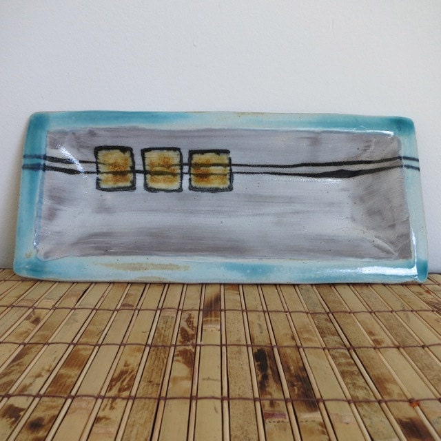 Long Tray - Serving Tray  with squares