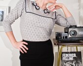 SALE the loviest bow 50s jumper