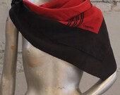 Vintage Chanel Red and Black scarf