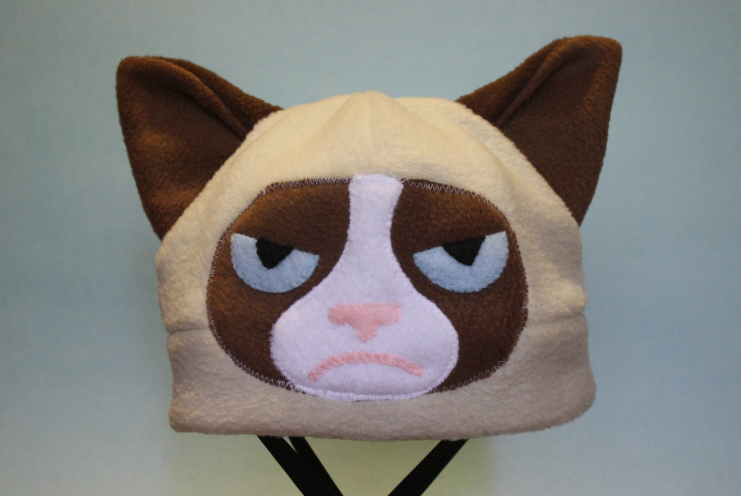 Grumpy Cat Fleece Hat
