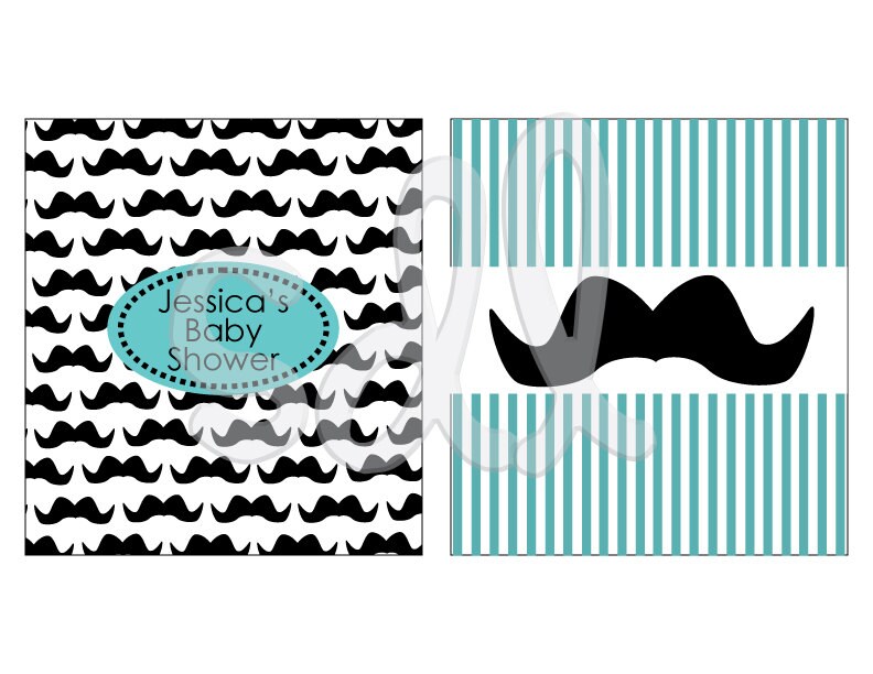 PRINTABLE PDF Mustache Candy Bar Labels Il_170x135