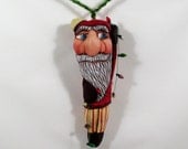 Santa Ornament Wood Carving Light Me Up by LLA Carve