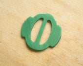 Vintage slider Belt Buckle - Emerald Green