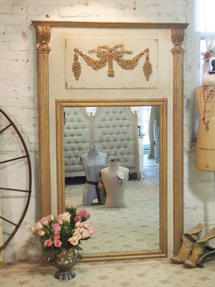 Painted Cottage Shabby White Romantic French Mirror MR345