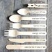 Small Wooden Spoons in BOYS Rainbow Chevron - Eco-friendly Cupcake Spoons, Ice Cream Spoons (set of 36)