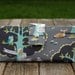 Handmade womens wallet clutch vegan woodland friends