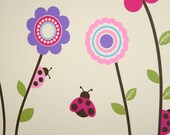 Tall Scalloped Flowers- Set of 7