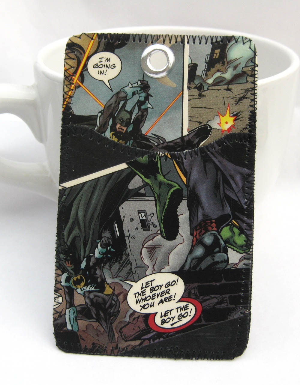 Recycled Comic ID,Bus or Metro Pass,Library Card Holder / Wallet