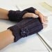 Fingerless Glove Wrist Warmer Gauntlet Plum Purple