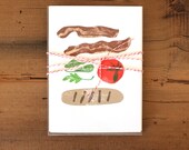 4 BLT A6 cards with kraft envelopes