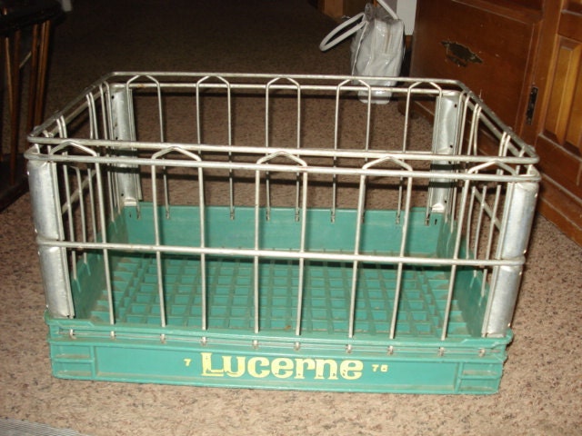Vintage LUCERNE Dairy Milk Crate