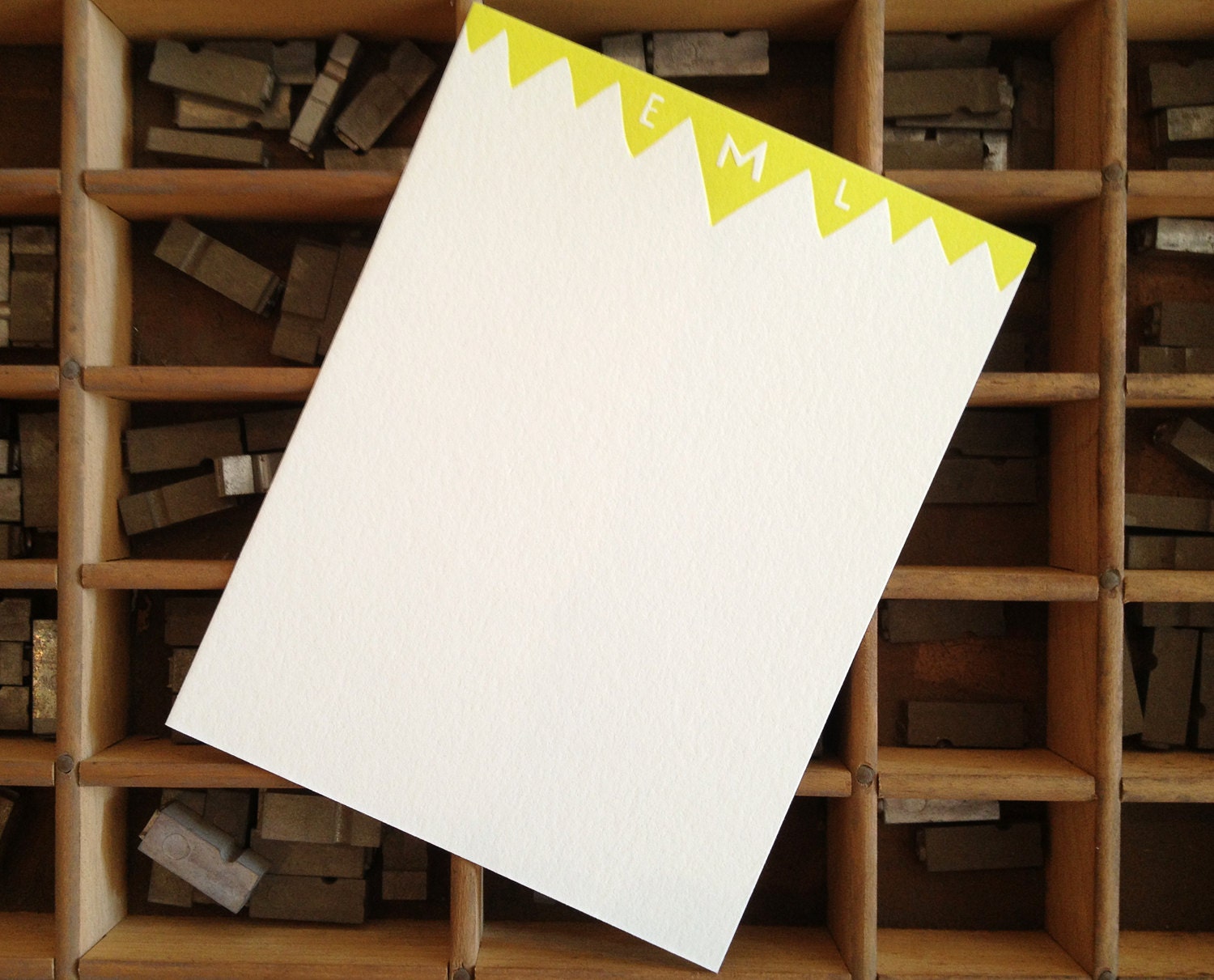 Personalized Letterpress Stationery - Set of 25 Note Cards