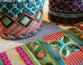 Needlepoint Cuffs - Three at special discount