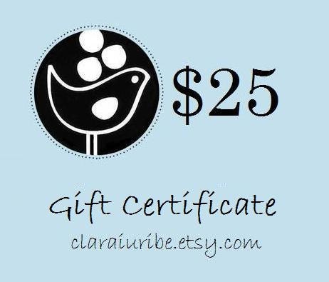 Sweet Treats GIFT CERTIFICATE--25 US Dollars--