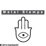 HAND Of MIRIAM Metal Design STAMP 6mm 1/4" ImpressArt  Steel Tool Hand Stamped Jewelry Making Hamsa Evil Eye Protection Symbol