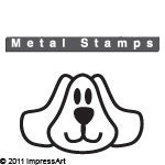 DOG Face Metal STAMP Zoo Animal Design 6mm 1/4 inch by ImpressArt Jewellery Steel Punch Metal Marking Craft Jewelry Making Tool