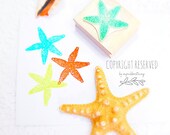 Starfish Stamp. Seastar (Sea Star) Rubber Stamp. Craft Stamp C116