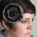 FLOWER HAIR CLIP - navy hair clip - flower brooch - eco-friendly brooch - Lynn Minney Designs