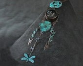 Talisman Necklace Mixed Media: "Journey Through Air"