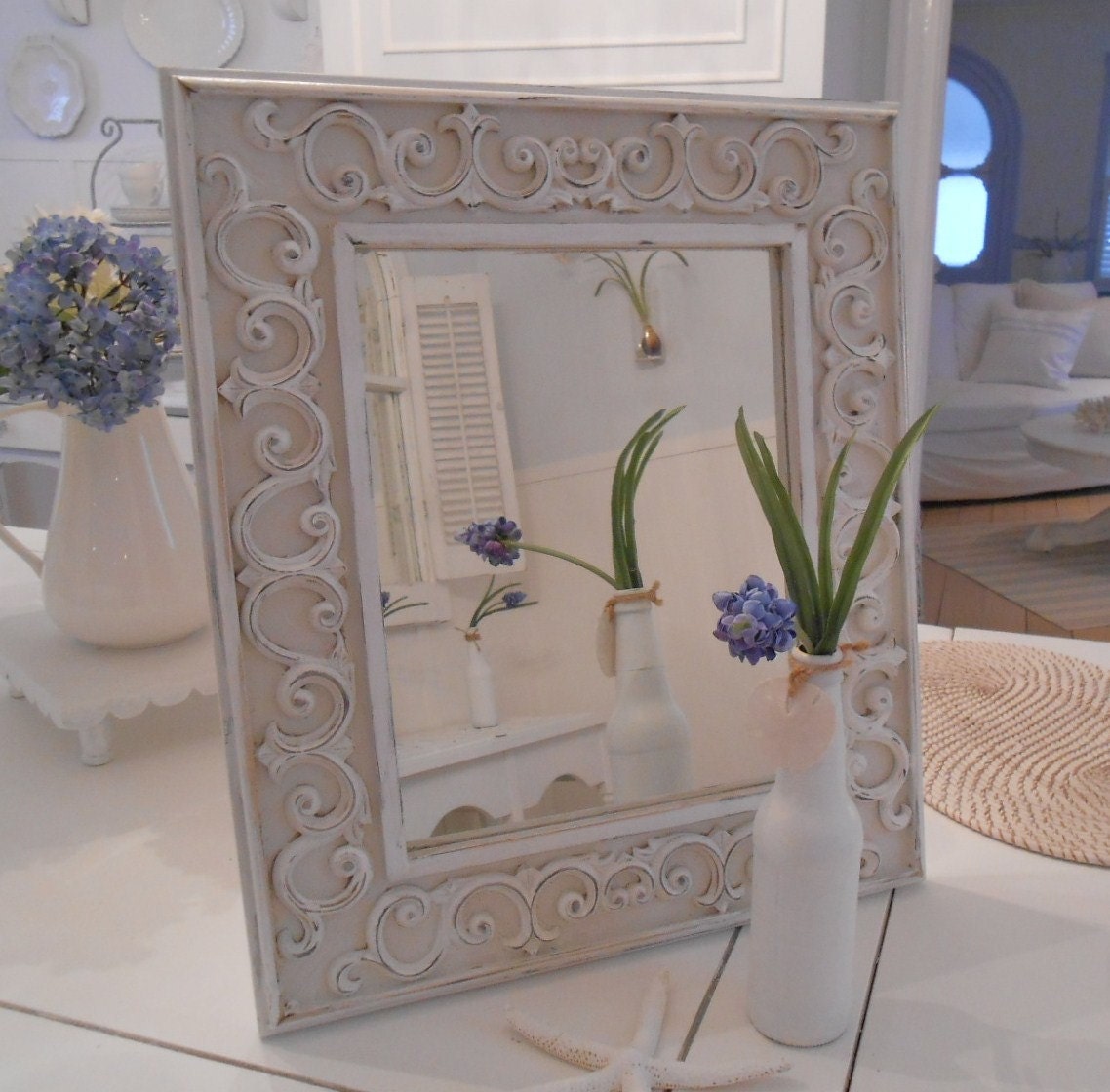Mirror shabby chic wall decor  furniture