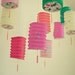 20% SALE Paper Canopy - paper lantern photo, colourful art, gift for her, wedding art, pink, orange and red 8x8 still life print