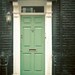 The Green Door - City photography, England, architecture photo, building, door photography, brighton 8x10 Print