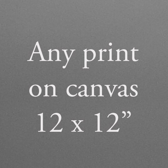 Any Print on 12 x12" Stretch Canvas, ready to hang, canvas photograph.