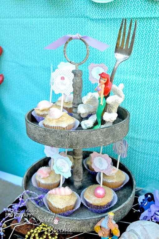 Little Mermaid Party Decorations - Under The Sea - Party Collection Package - PRINTABLE - By A Blissful Nest