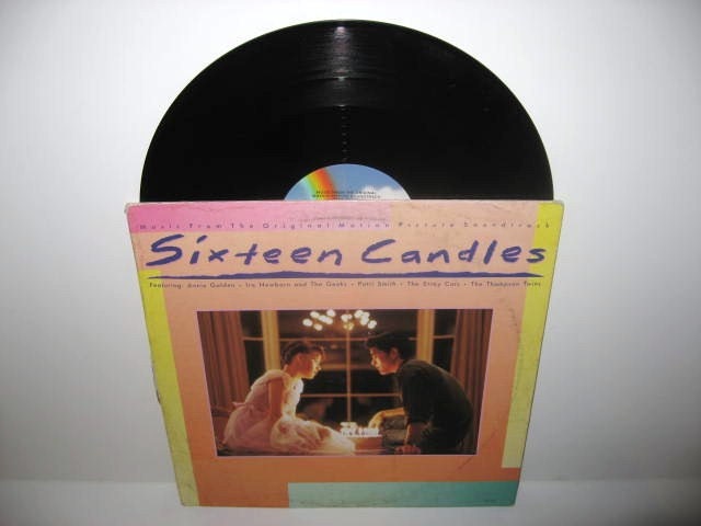ON SALE Rare Vinyl Record Sixteen Candles Music From The Original Soundtrack EP/Lp 1984 John Hughes Teen Classic