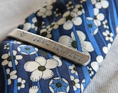 personalized tie bar, mens custom tie bar, gift for dad, groomsmen