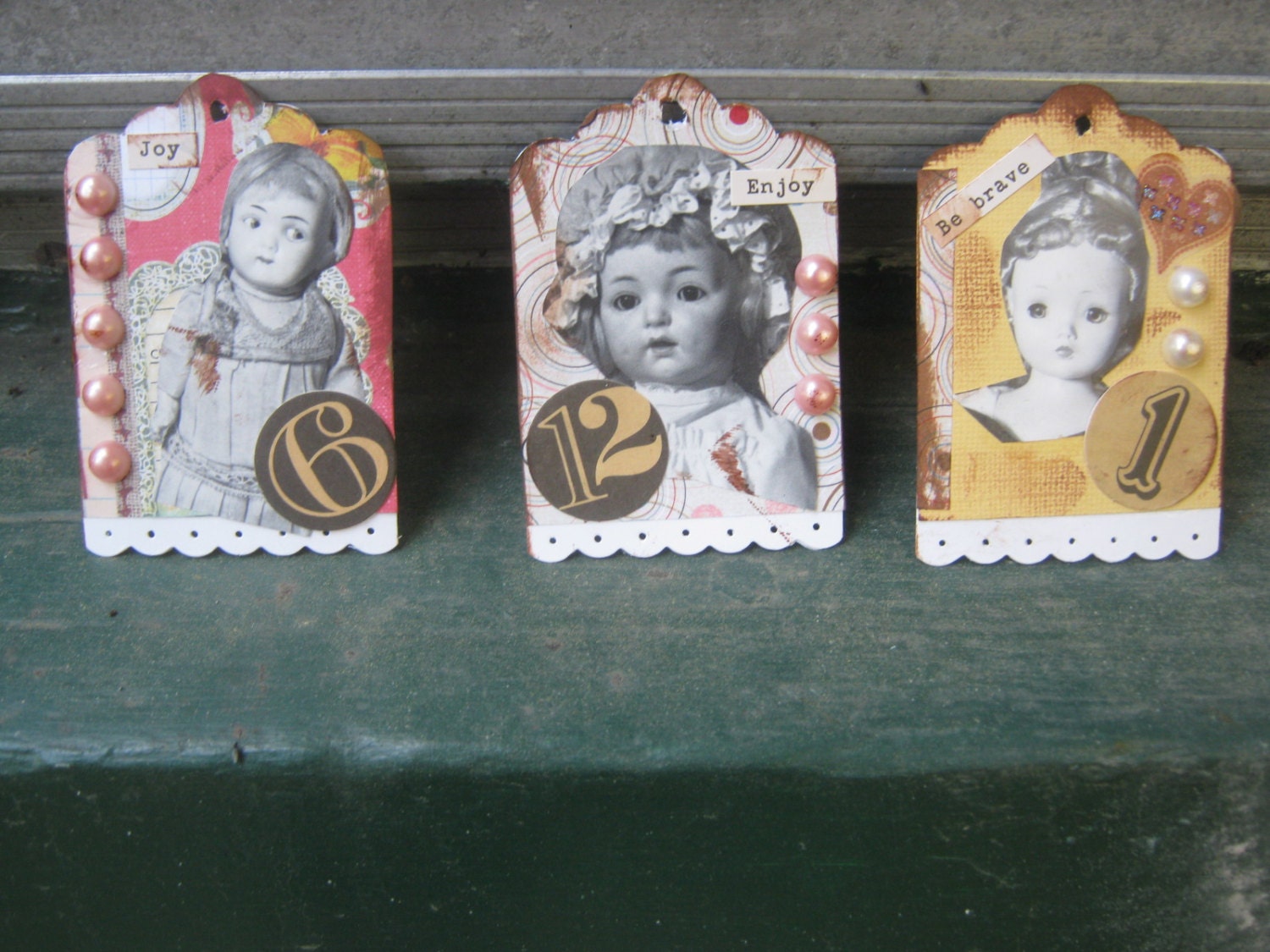 3 original scrapbooking tags