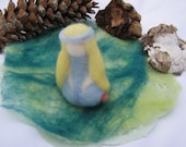 OOAK Blue Sky Fairy Needle Felted Waldorf Soft Sculpture