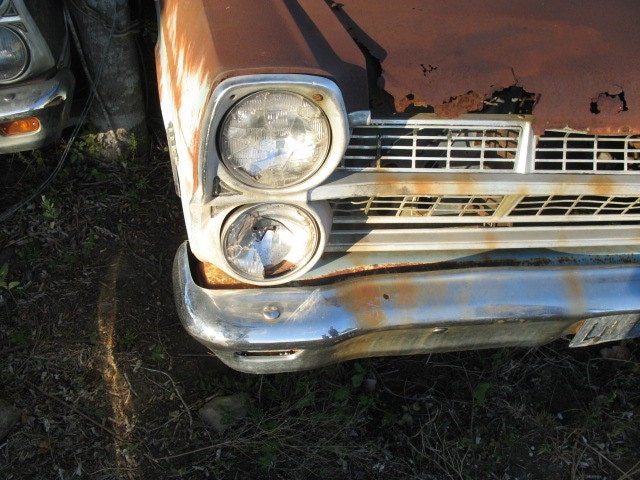old vintage car - fine art photograph - Print, Rust, Classic, Vehicle, Grill, Mint, Silver, For Him, Man, Home Decor, Photograph