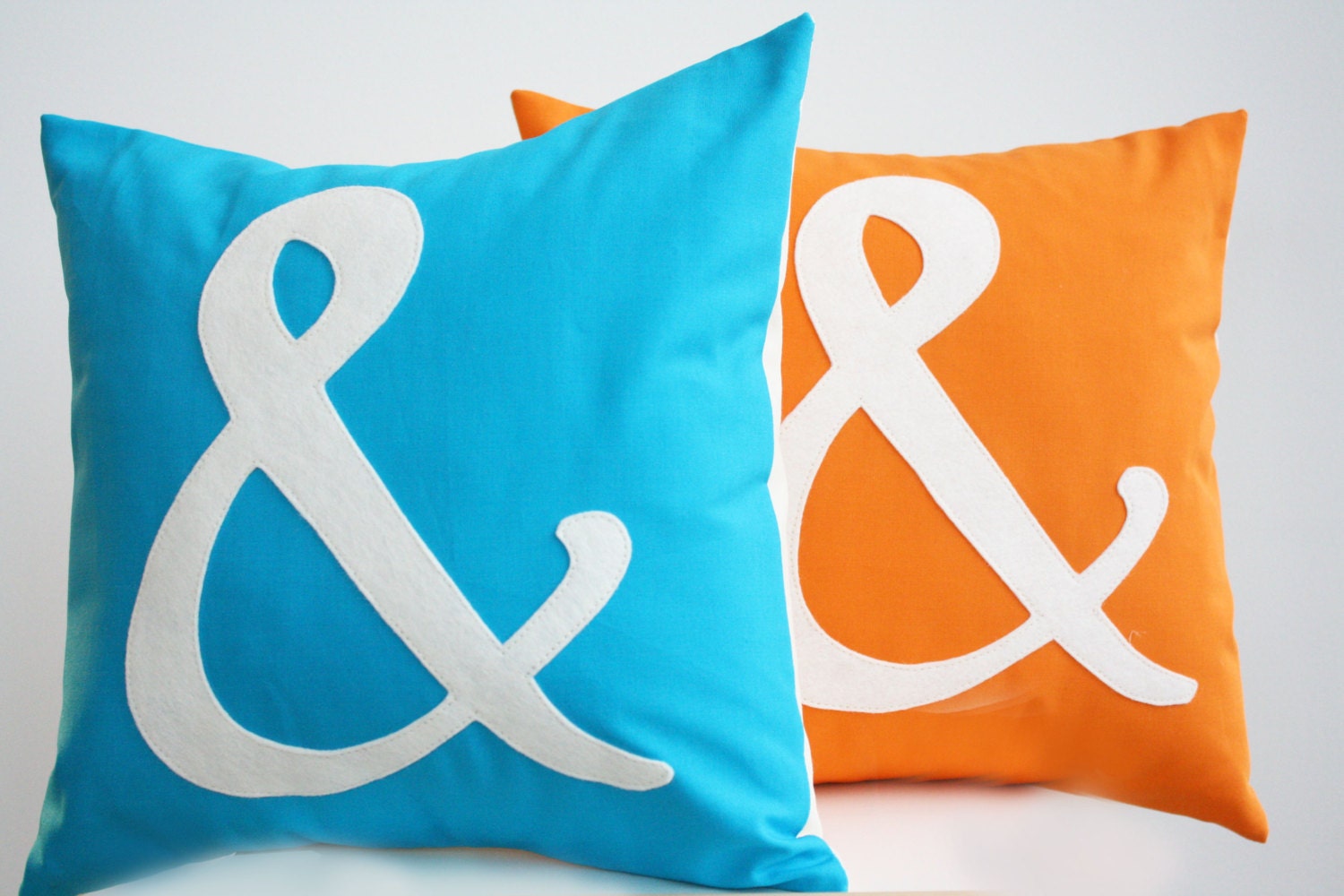 Ampersand Pillow - You Choose the Color - Home and Living / Decor and Housewares