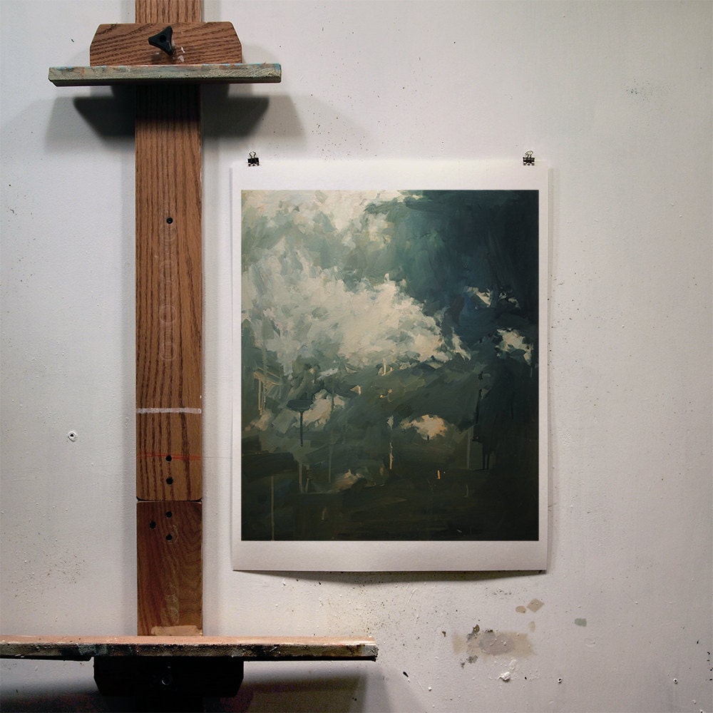 Above the Field, extra large Giclee print of original oil painting
