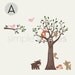 Tree with Forest Friends Decal Set - Kid's Nursery Room Wall Sticker