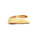 Brass Faceted Bar Ring