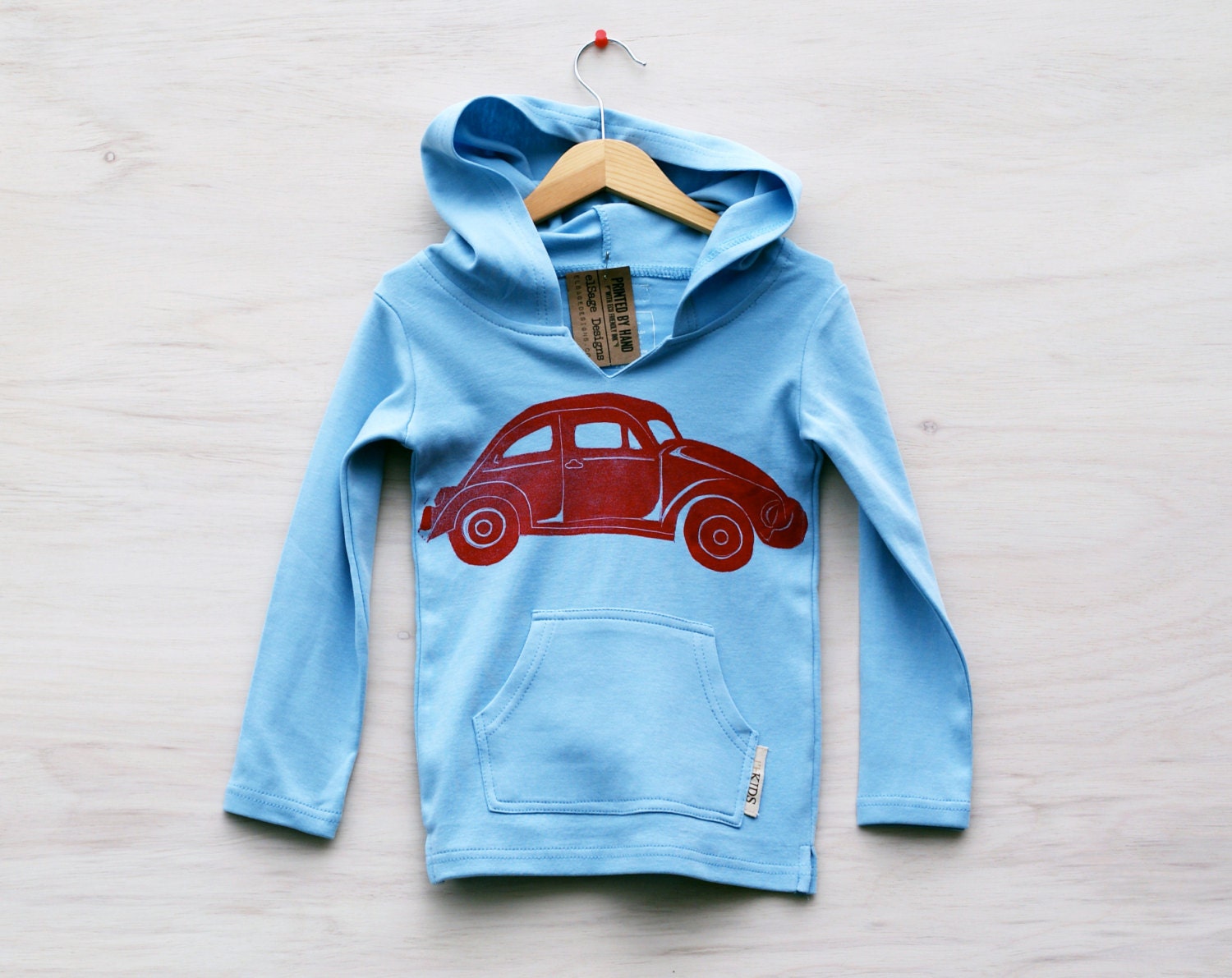 VW Bug little kids hoodie