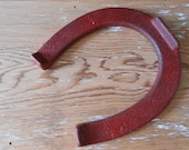 Vintage Red Horseshoe