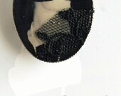 Louise Brooks Vintage Lace Movie Star Brooch