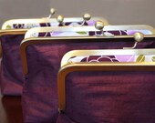 Custom Silk Dark Purple Clutches Bridesmaids Gift Bridesmaids Bags Customize Your Lolis Creations Clutch Purse Personalized Bags