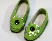 Green Retro Flower Slip-On for BJD Dolls Lati Yellow, PukiFee, Riley Kish, Bobobie Nissa, DIM Silf, Dollk S00067I