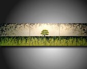 Art Original 3 piece Painting 16 inches X 60 inches  --------- Textured---