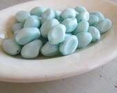 Vintage Lucite Beads misty sky blue