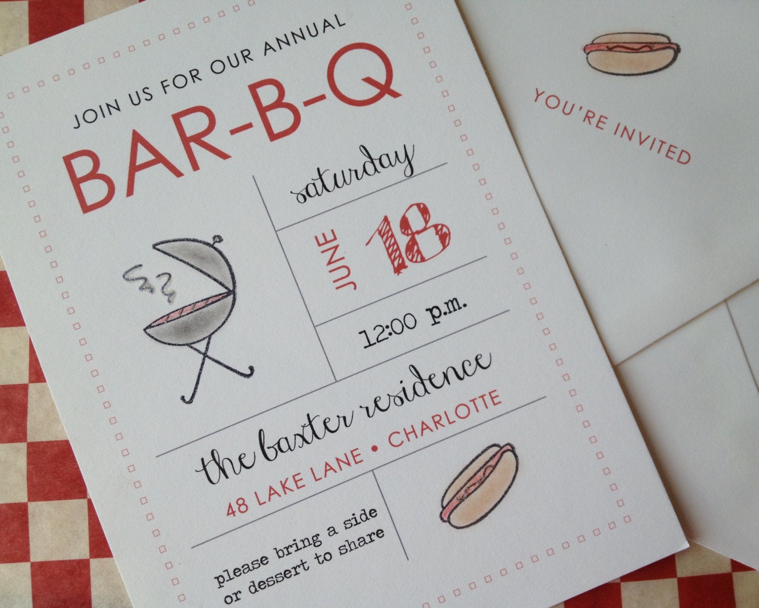 Fire Up the Grill - BBQ Invitations