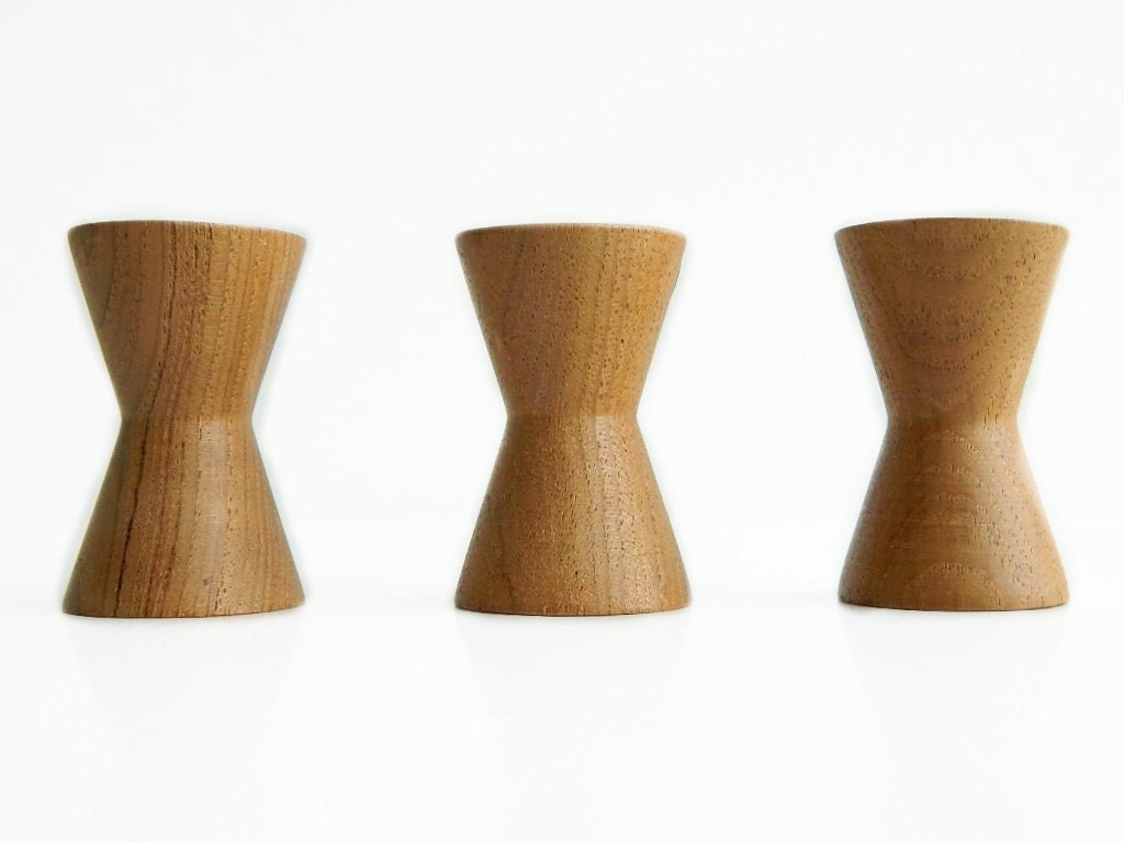 Trio of 3 Danish Modern Candle Holders